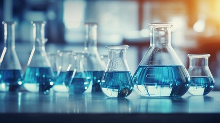 background Scientific laboratory with equipment