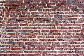 burnt brown brick wall for background and advertising.