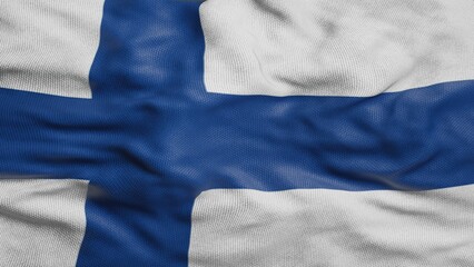 Finland flag 3D wave texture