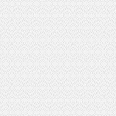 Seamless pattern geometric cube shape vector template white