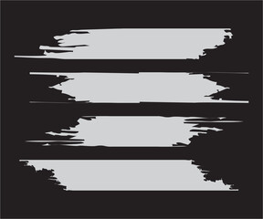 Set of torn paper pieces design background vector