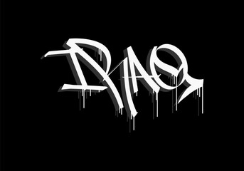 IRAQ country graffiti tag style