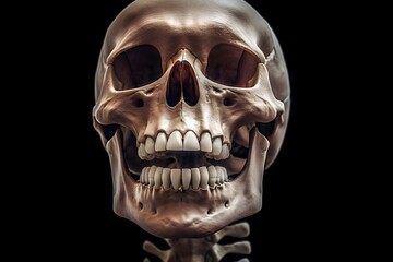 笑う骸骨　with generative ai