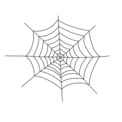 Spider web halloween element