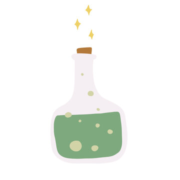 Halloween poison hand drawn