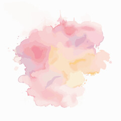 vector Soft watercolor splash stain background