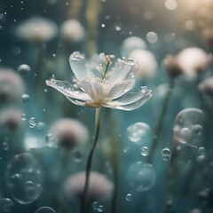 Translucent Flower Water Bubbles