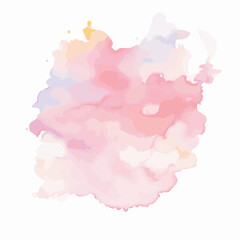 vector Soft watercolor splash stain background