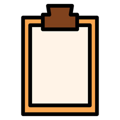 clipboard with paper