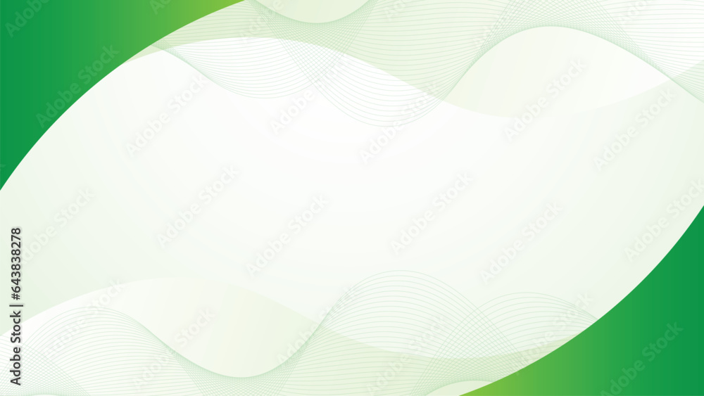 Aufkleber abstract green background with waves. abstract background made of curved lines in green colors