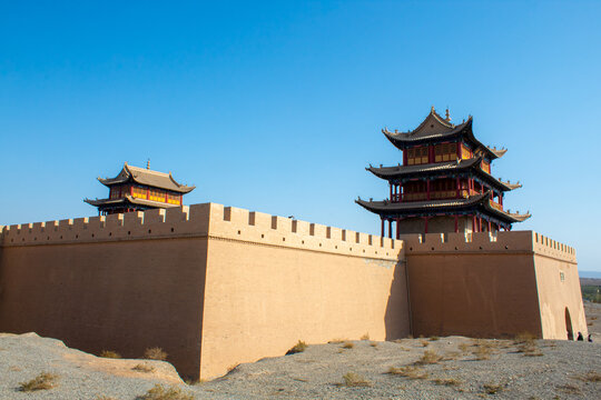 Tower of Jiayuguan Castle, The last fortress of the Great Wall of China