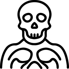 skull cartoon monster