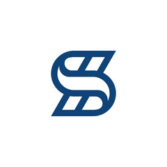 LS SL logo design vector template