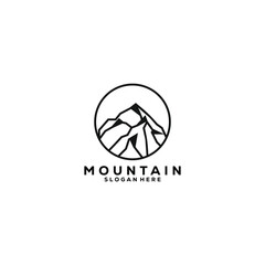 Mountain logo design icon vector