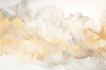 Pale gold and silver alcohol ink watercolor fluid painting background.