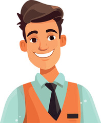 smiling man design