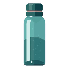 Medicine bottle on transparent