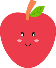 red apple cartoon
