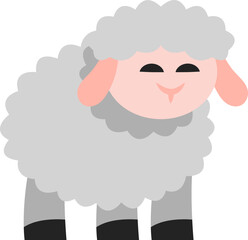 Obraz premium Simple Sheep Illustration