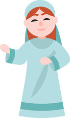 Simple Cute Maria Illustration