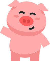 Cute Pig Illustration