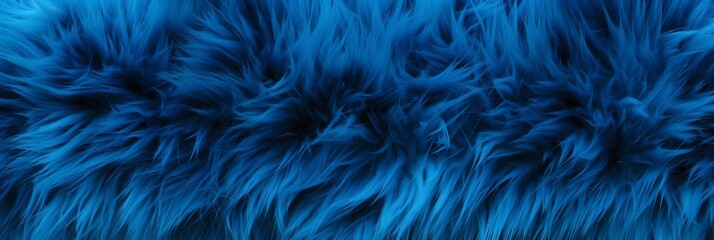 Fototapeta premium Blue Fur Creative Abstract Photorealistic Texture. Screen Wallpaper. Digiral Art. Abstract Bright Surface Background. Ai Generated Vibrant Texture Pattern.