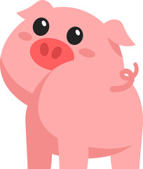 Cute Pig Illustration
