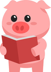 Cute Pig Illustration
