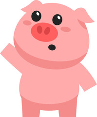 Cute Pig Illustration