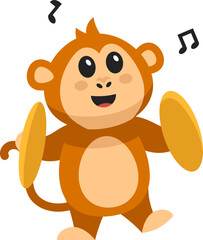 Cute Monkey Illustration
