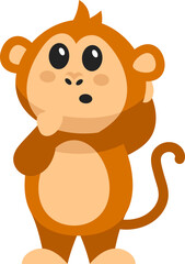 Cute Monkey Illustration