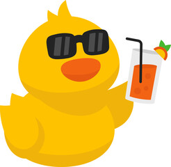 Cute Baby Duck Illustration