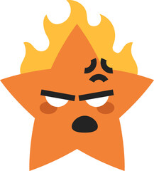 Cute Star in Angry
