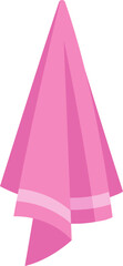 Adorable Pink Towel Illustration