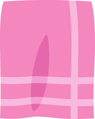 Adorable Pink Towel Illustration