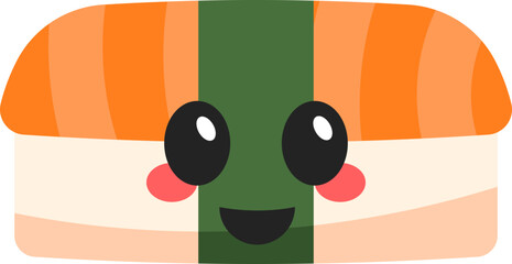 Cute Japanese Sushi Illustration