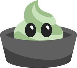 Cute Japanese Wasabi Illustration