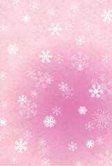 寒中見舞い　雪　冬　背景