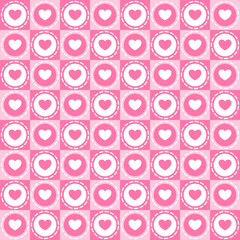 seamless pattern with hearts