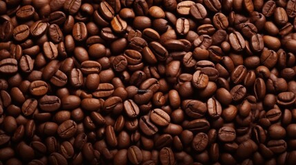 Fototapeta premium coffee beans background, close up of coffee beans
