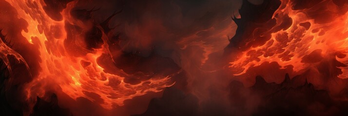 Inferno Creative Abstract Photorealistic Texture. Screen Wallpaper. Digiral Art. Abstract Bright Surface Background. Ai Generated Vibrant Texture Pattern.