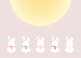 A collection of various Chuseok background.
