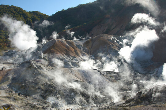 Noboribetsu Onsen Hell Valley, Noboribetsu, Hokkaido,Hokkaido,Japan