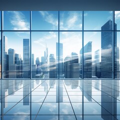 Corner Office Vistas Businessman's Skyline Retreat