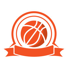 Basketball logo template icon design