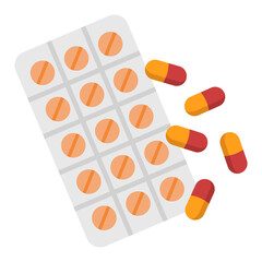 Simple Medical Capsule and Tablet Sticker