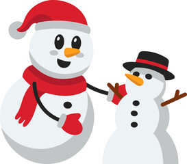 Snowman Building New Snowman