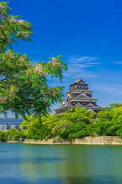 Hiroshima Castle, Japan,Hiroshima Prefecture,Hiroshima