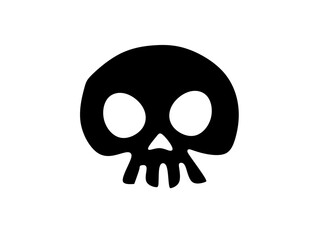 Cartoon vector skull. Skull cartoon. Skull illustration.
