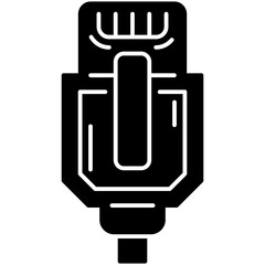 Ethernet Cable Solid Icon